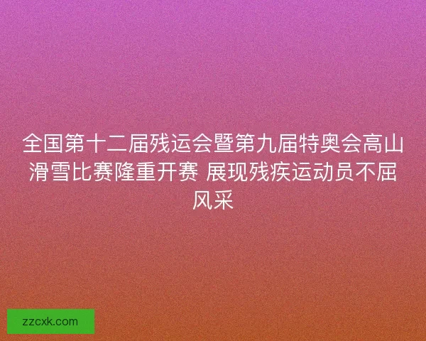 全国第十二届残运会暨第九届特奥会高山滑雪比赛隆重开赛 展现残疾运动员不屈风采